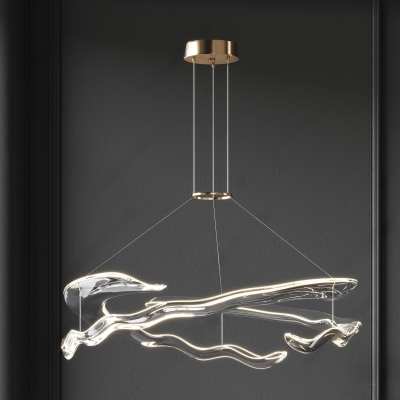 现代轻奢吊灯3D模型下载